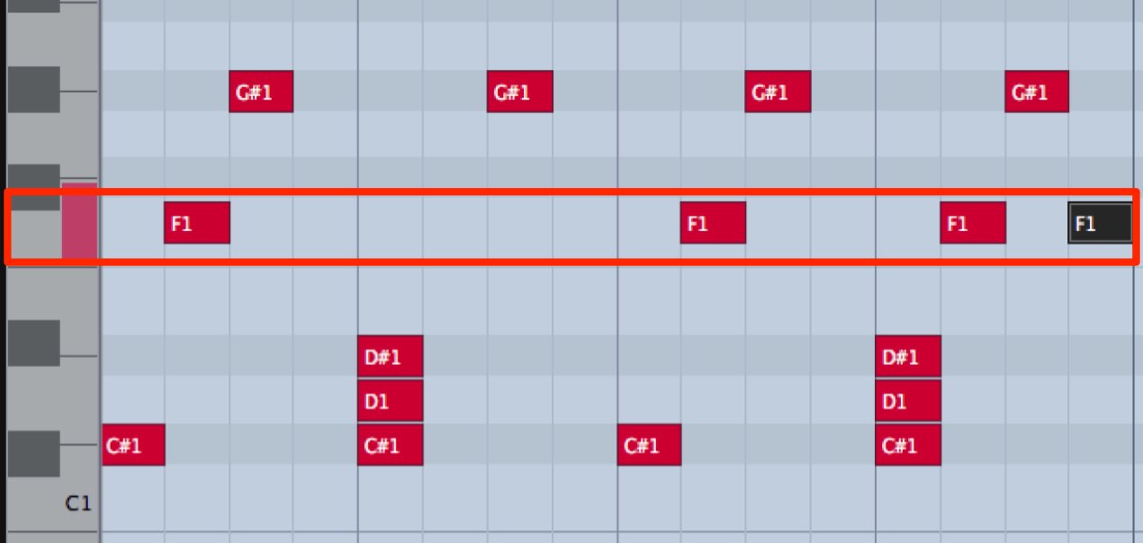 MIDIの打ち込み